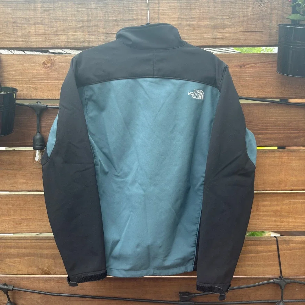 The North Face Softshell Jacket Mens Small Blue Black‎ Excellent Windproof Apex